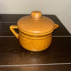 Vintage Monmouth Western Pottery‎ | Lidded Creamer Bowl